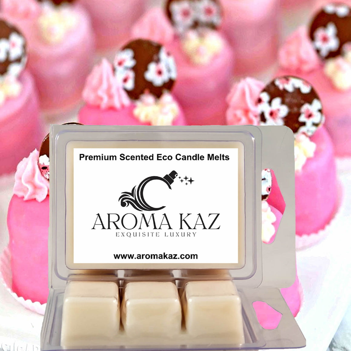 Pink Sugar & Chocolate Soy Wax Melts – Hand-Poured, Plant-Based & Vegan