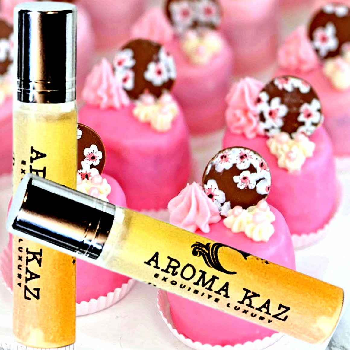 Pink Sugar & Chocolate Roll-On Perfume Plant-Based Vegan Cruelty Free