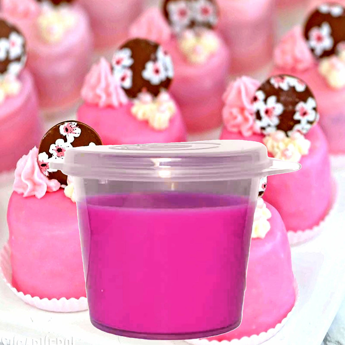 Pink Sugar & Chocolate Soy Candle Melt Shot Pots – Plant-Based, Vegan, Cruelty-Free, Hand-Poured