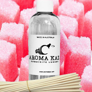Pink Sugar Cubes Diffuser Fragrance Oil Refill – Vegan, Cruelty-Free, Made in Australia – Long-Lasting Air Freshener for use with Rattan Reeds – Not for Electric Diffusers