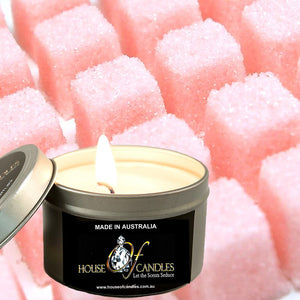 Pink Sugar Cubes Scented Eco Soy Tin Candles