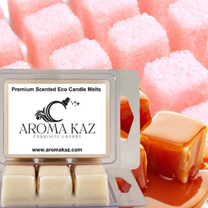 Pink Sugar Vanilla Caramel Eco Soy Candle Wax Melts Clam Packs