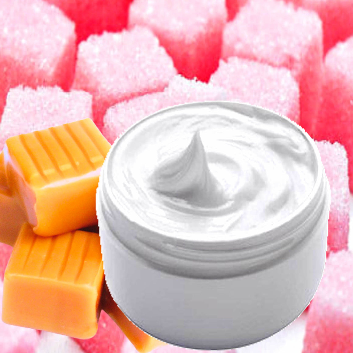 Pink Sugar Vanilla Caramel Hydrating vegan body and hand cream moisturizer. Handmade in Australia, cruelty free, long-lasting fragrance, perfect for all skin types and ideal as a gift for men or women.