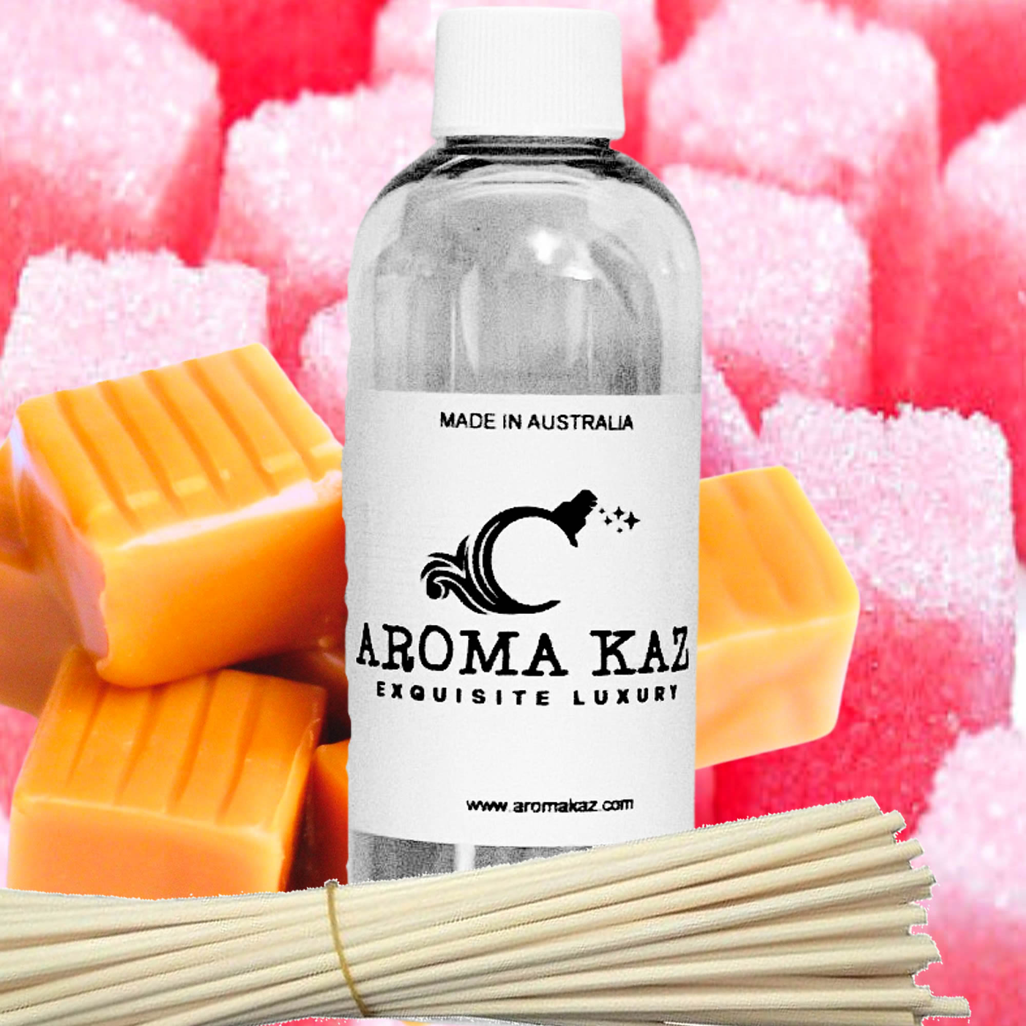 Pink Sugar Vanilla Caramel Diffuser Fragrance Oil with Reeds – Vegan Cruelty-Free Home Aroma