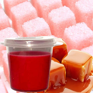 Pink Sugar Vanilla Caramel Eco Soy Shot Pot Candle Wax Melts