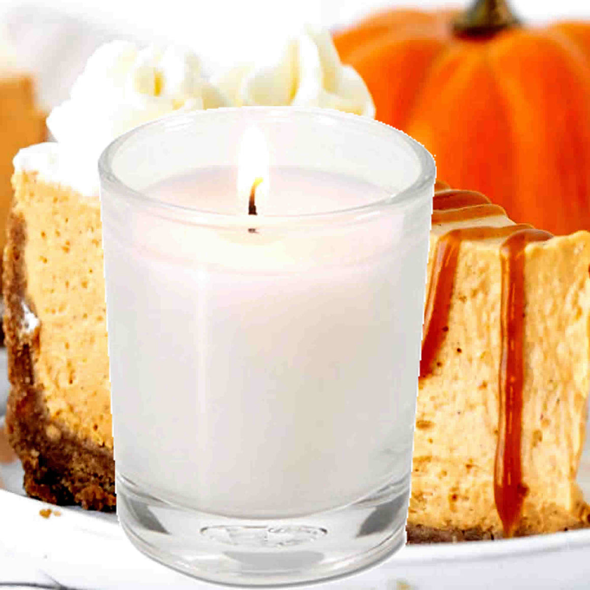 Pumpkin Cheesecake Eco Soy Votive Candles – Clean Burn, Plant-Based, Vegan & Pet Safe