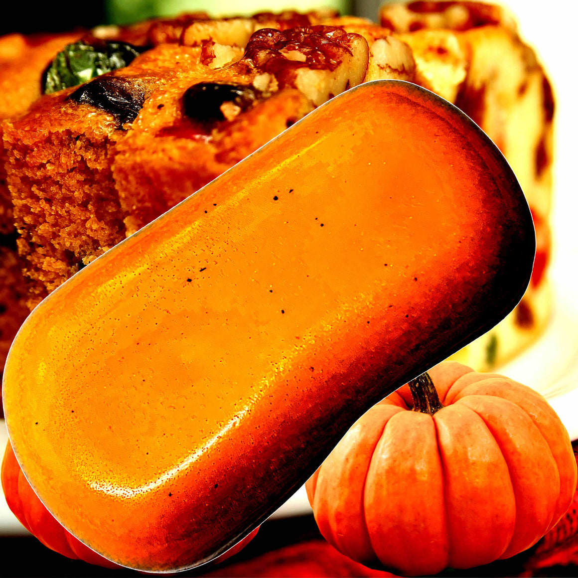 Pumpkin Fruit Cake Vegan Soap Bars Plant-Based Cruelty-Free Handcrafted