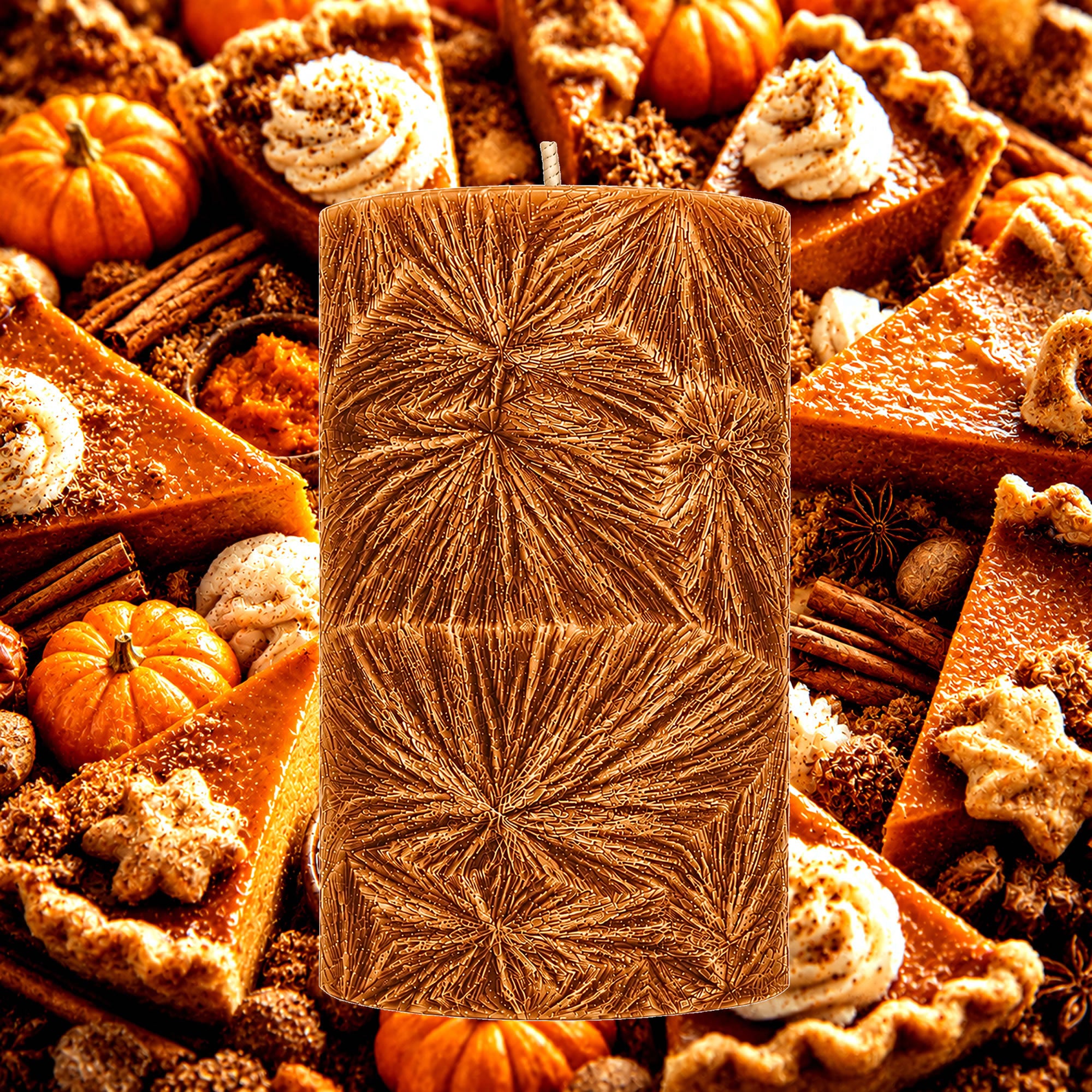 Pumpkin Pie Pillar Candle