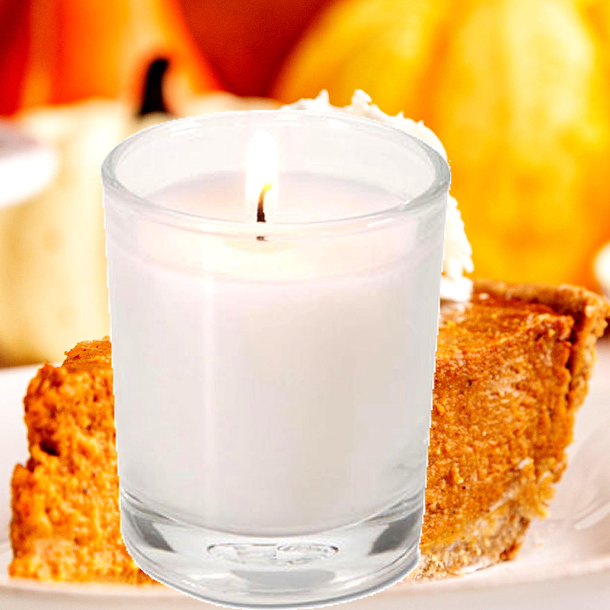 Pumpkin Pie Eco Soy Votive Candles – Clean Burn, Plant-Based, Vegan & Pet Safe