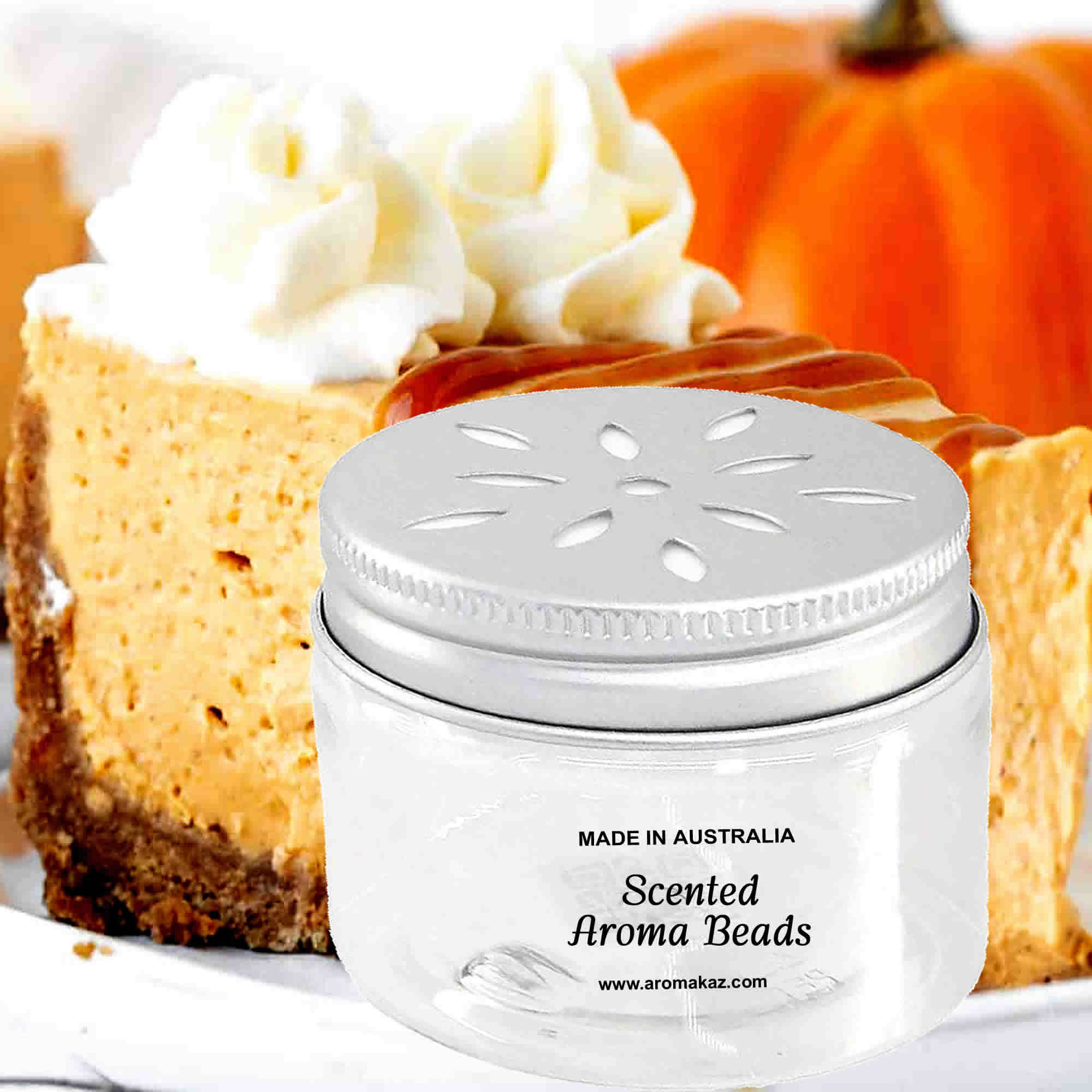 Pumpkin Cheesecake Air Freshener Aroma Beads - Room, Car, Pantry, Pet Areas, Linen