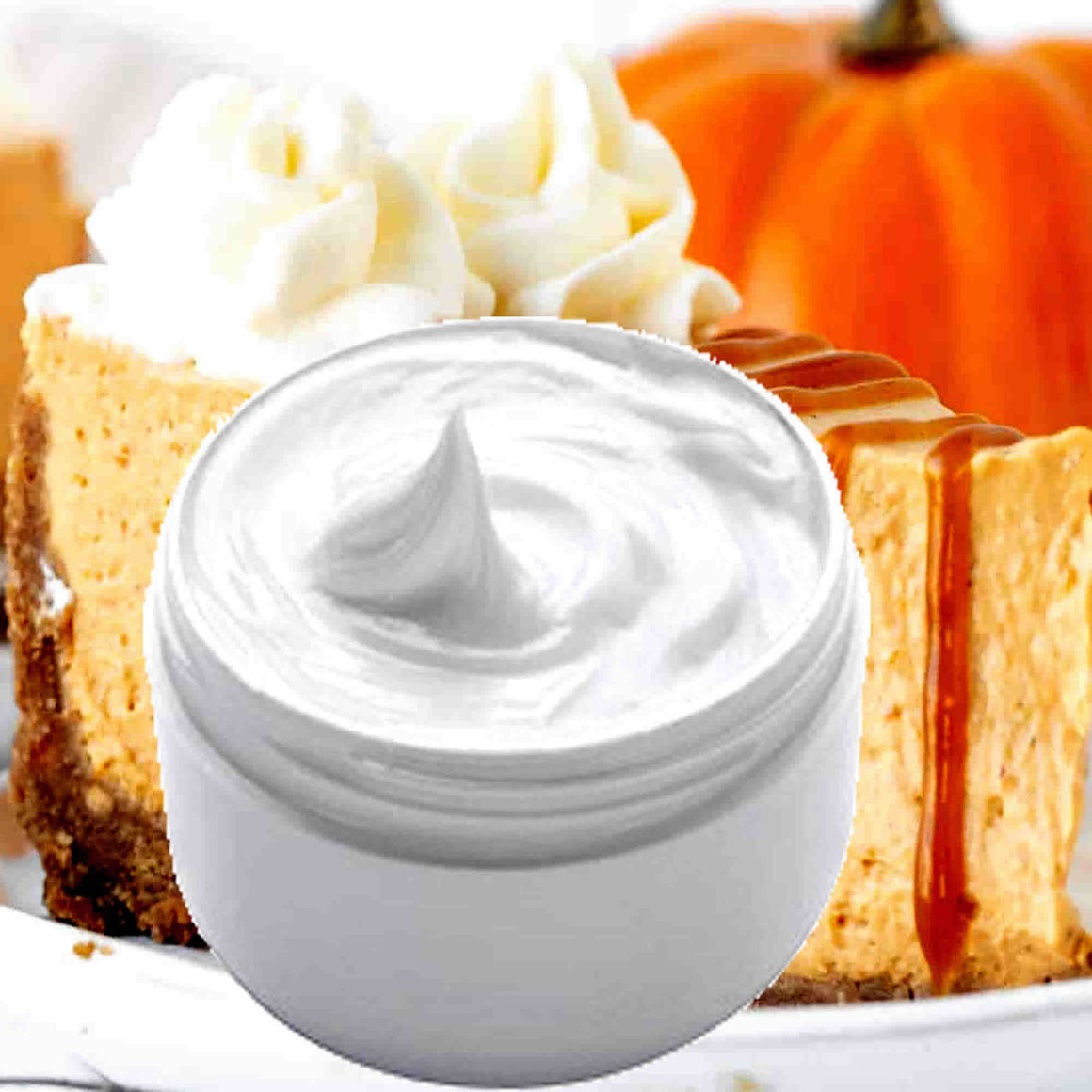 Pumpkin Cheesecake Hydrating vegan body and hand cream moisturizer. Handmade in Australia, cruelty free, long-lasting fragrance, perfect for all skin types and ideal as a gift for men or women.