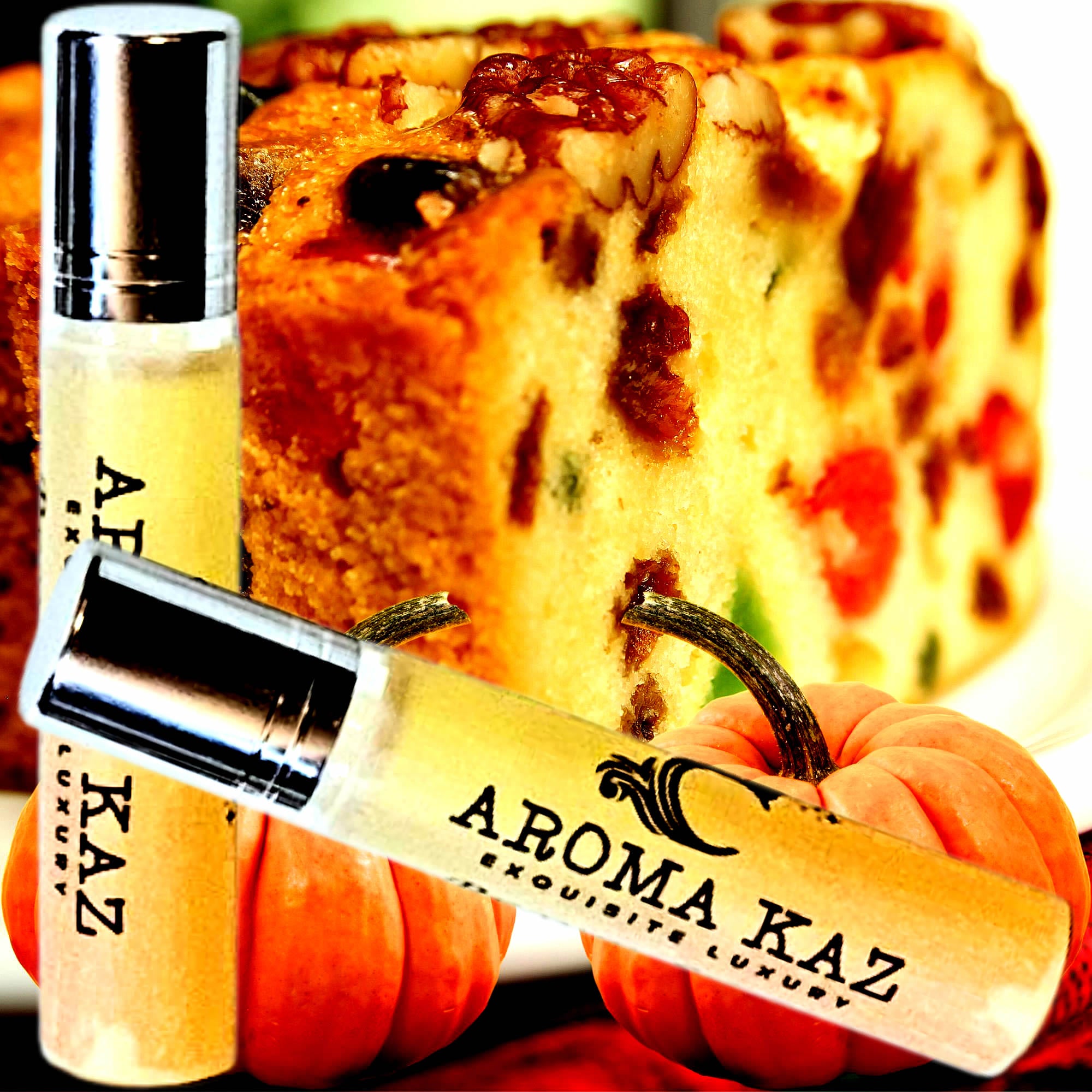 Pumpkin Fruit Cake Roll-On Perfume Plant-Based Vegan Cruelty Free