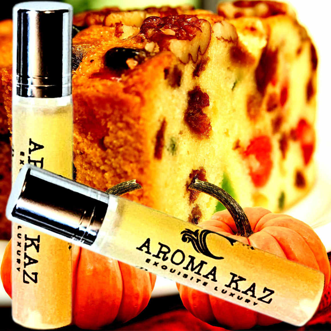 Pumpkin Fruit Cake Roll-On Perfume Plant-Based Vegan Cruelty Free