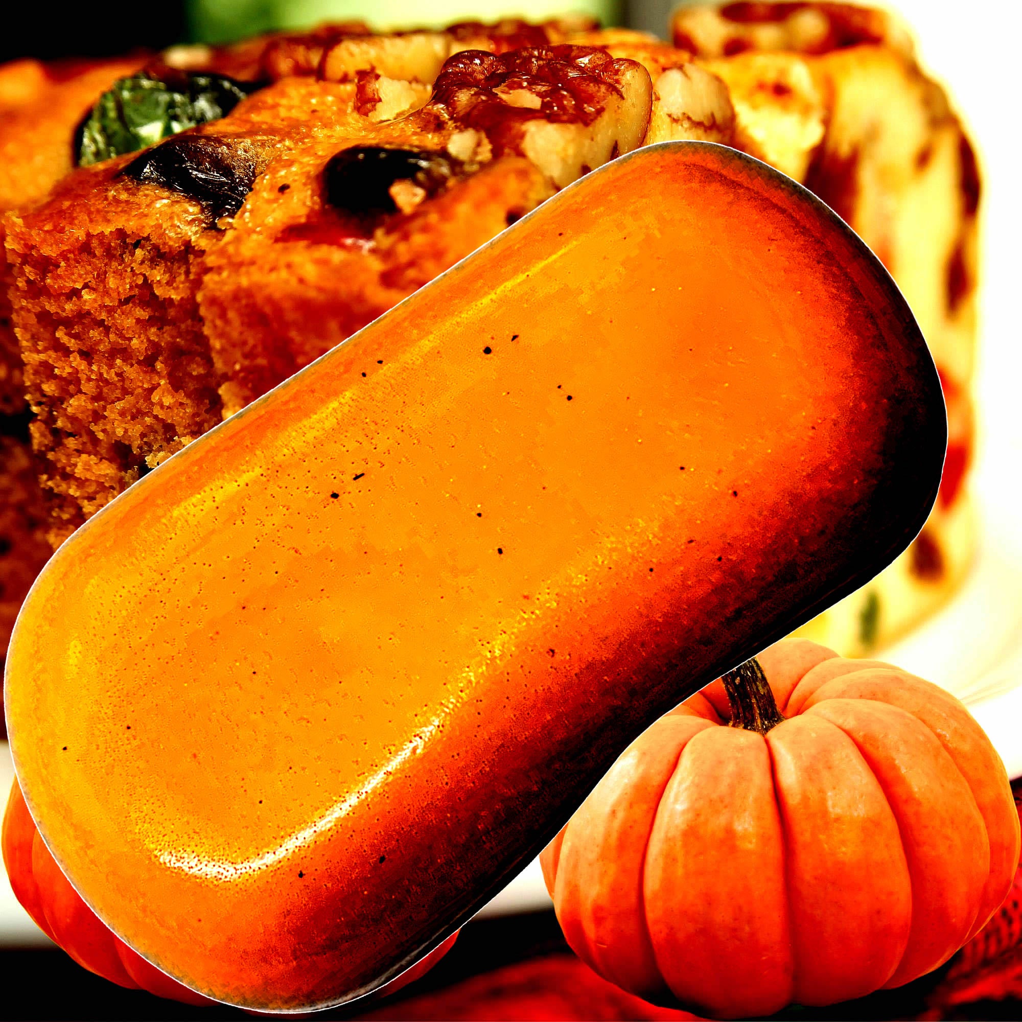 Pumpkin Fruit Cake Vegan Soap Bars Plant-Based Cruelty-Free Handcrafted