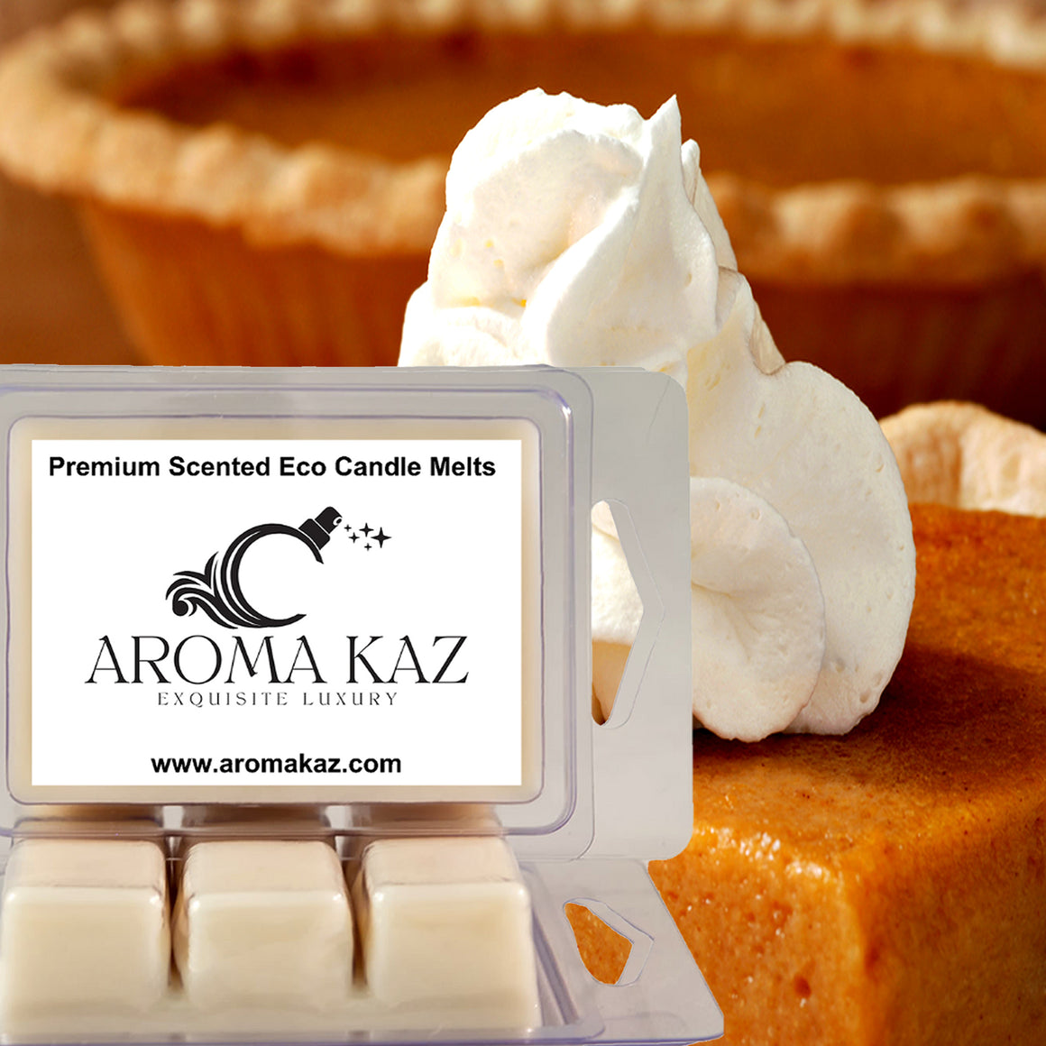 Pumpkin Pie Eco Soy Candle Wax Melts Clam Packs