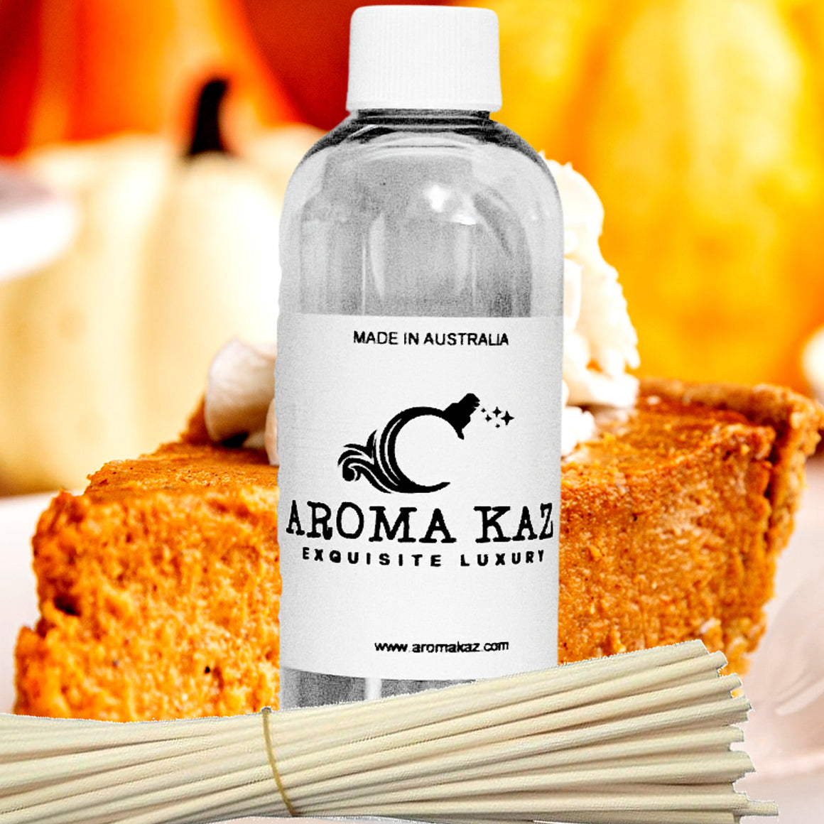 Pumpkin Pie Diffuser Fragrance Oil with Reeds – Vegan Cruelty-Free Home Aroma