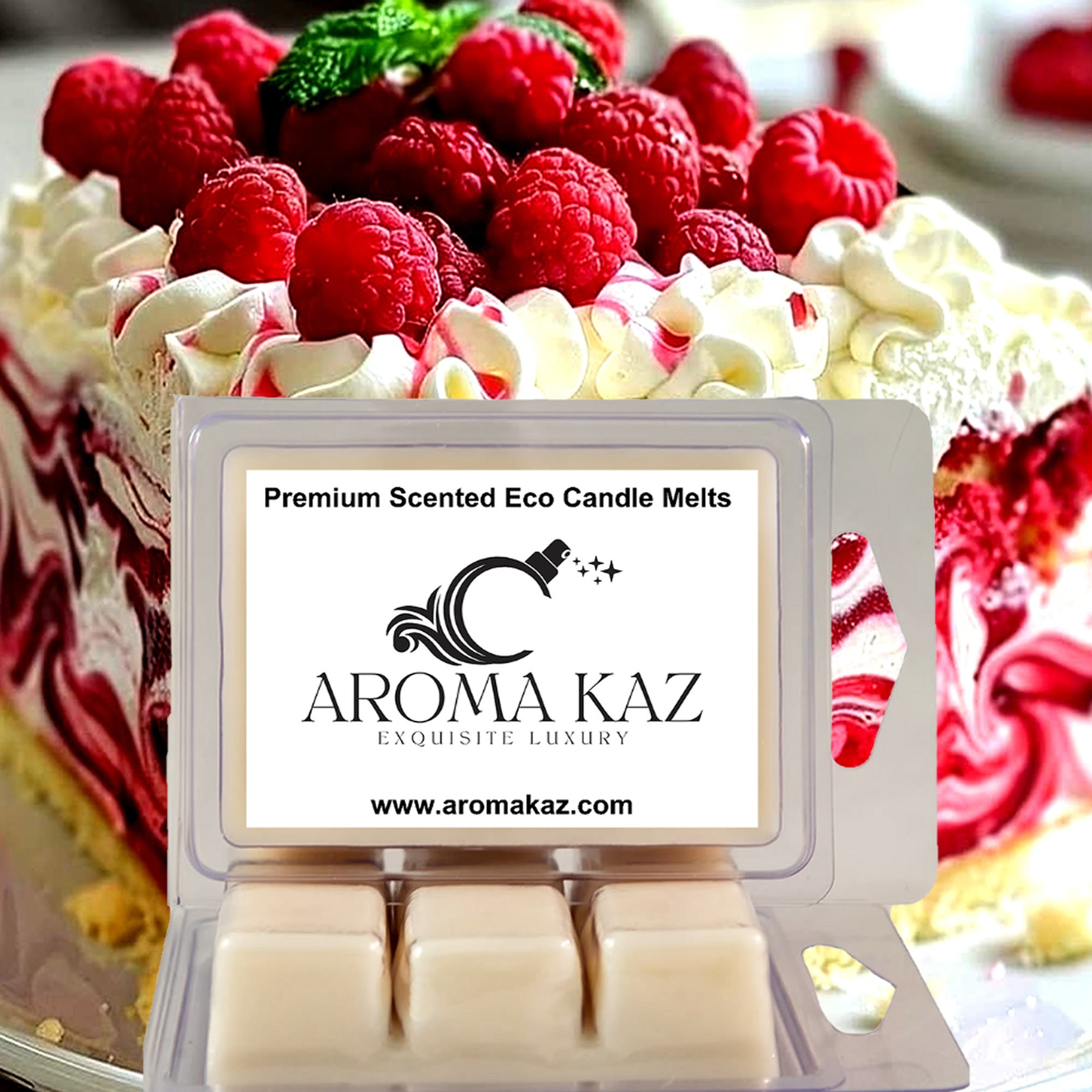Raspberry Cheesecake eco soy wax melts – vegan, cruelty-free featuring creamy raspberry cheesecake dessert aroma, handmade in Australia.