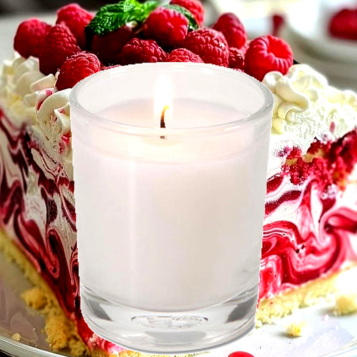 Raspberry Cheesecake Eco Soy Votive Candles – Clean Burn, Plant-Based, Vegan & Pet Safe