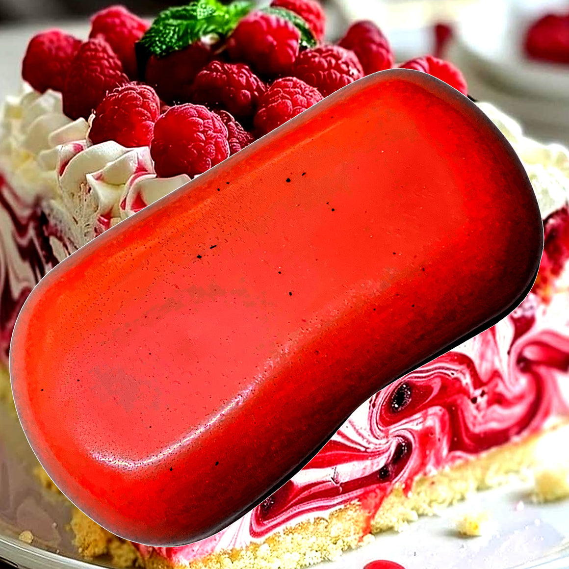 Raspberry Cheesecake Soap Bars Plant Based – vegan, cruelty-free featuring creamy raspberry cheesecake dessert aroma, handmade in Australia.