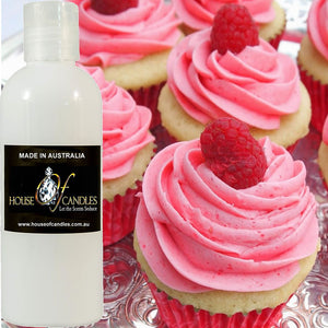 Raspberry Cream Cupcakes Scented Body Wash Shower Gel Skin Cleanser Liquid Soap