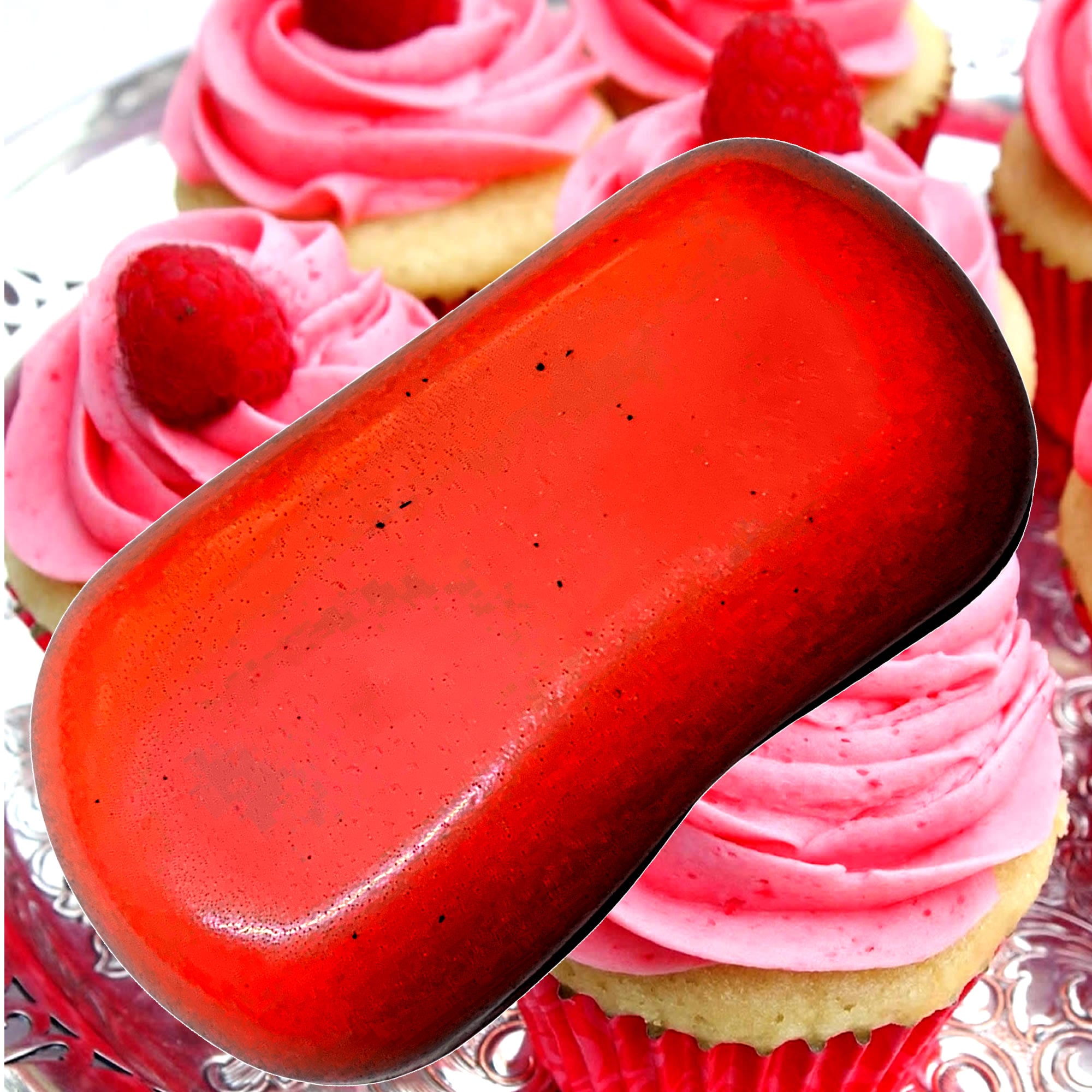 Raspberry Cream Cupcakes Vegan Soap Bars Plant-Based Cruelty-Free Handcrafted