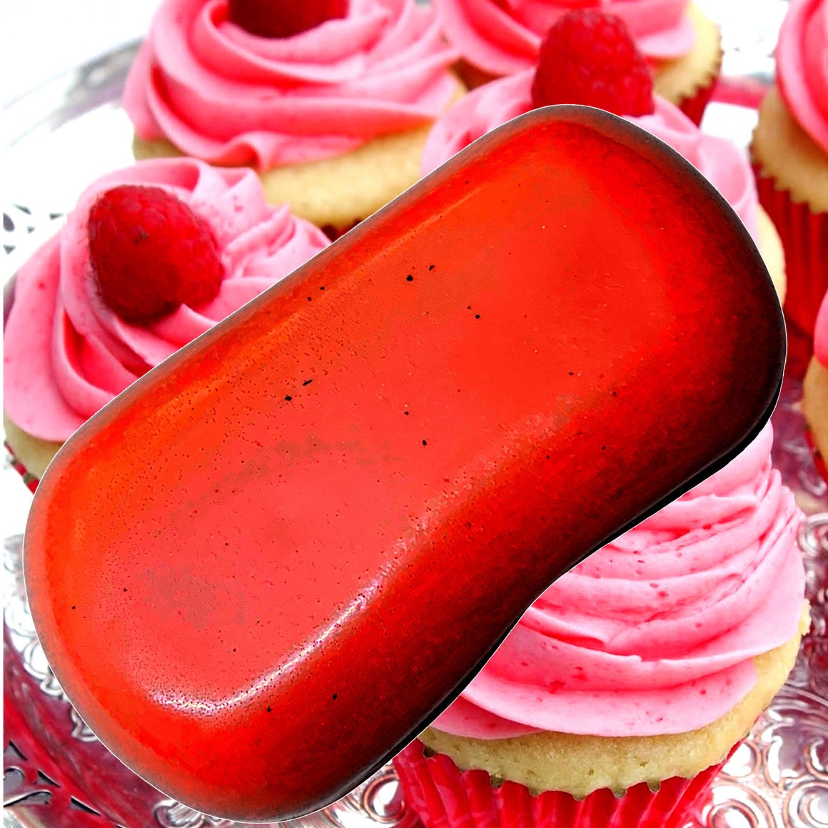 Raspberry Cream Cupcakes Vegan Soap Bars Plant-Based Cruelty-Free Handcrafted