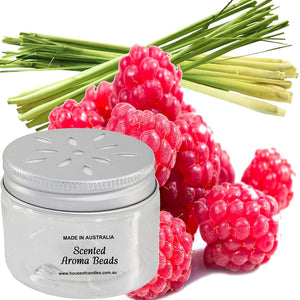 Raspberry Lemongrass Scented Aroma Beads Room/Car Air Freshener