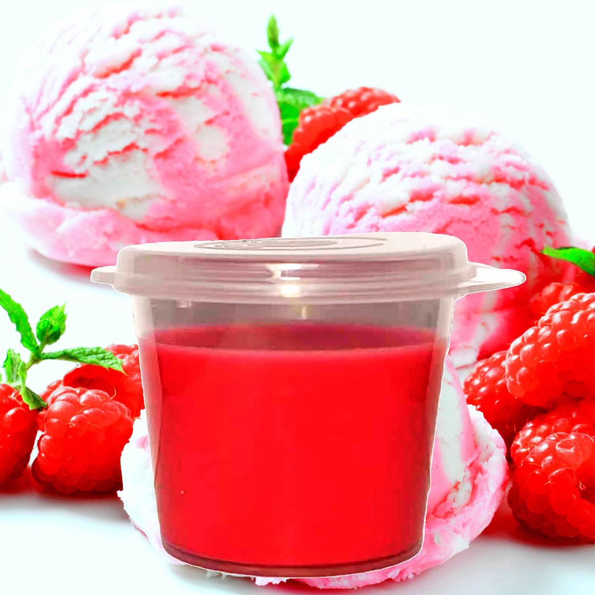 Red Raspberry Vanilla eco soy wax melts – vegan, cruelty-free featuring juicy raspberry and creamy vanilla sweetness, handmade in Australia.