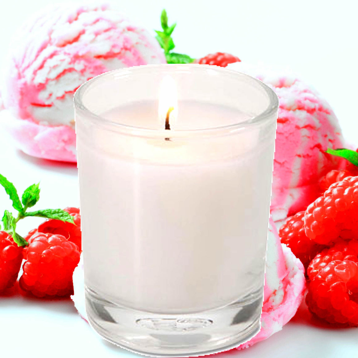 Red Raspberry Vanilla Eco Soy Votive Candles – Clean Burn, Plant-Based, Vegan & Pet Safe