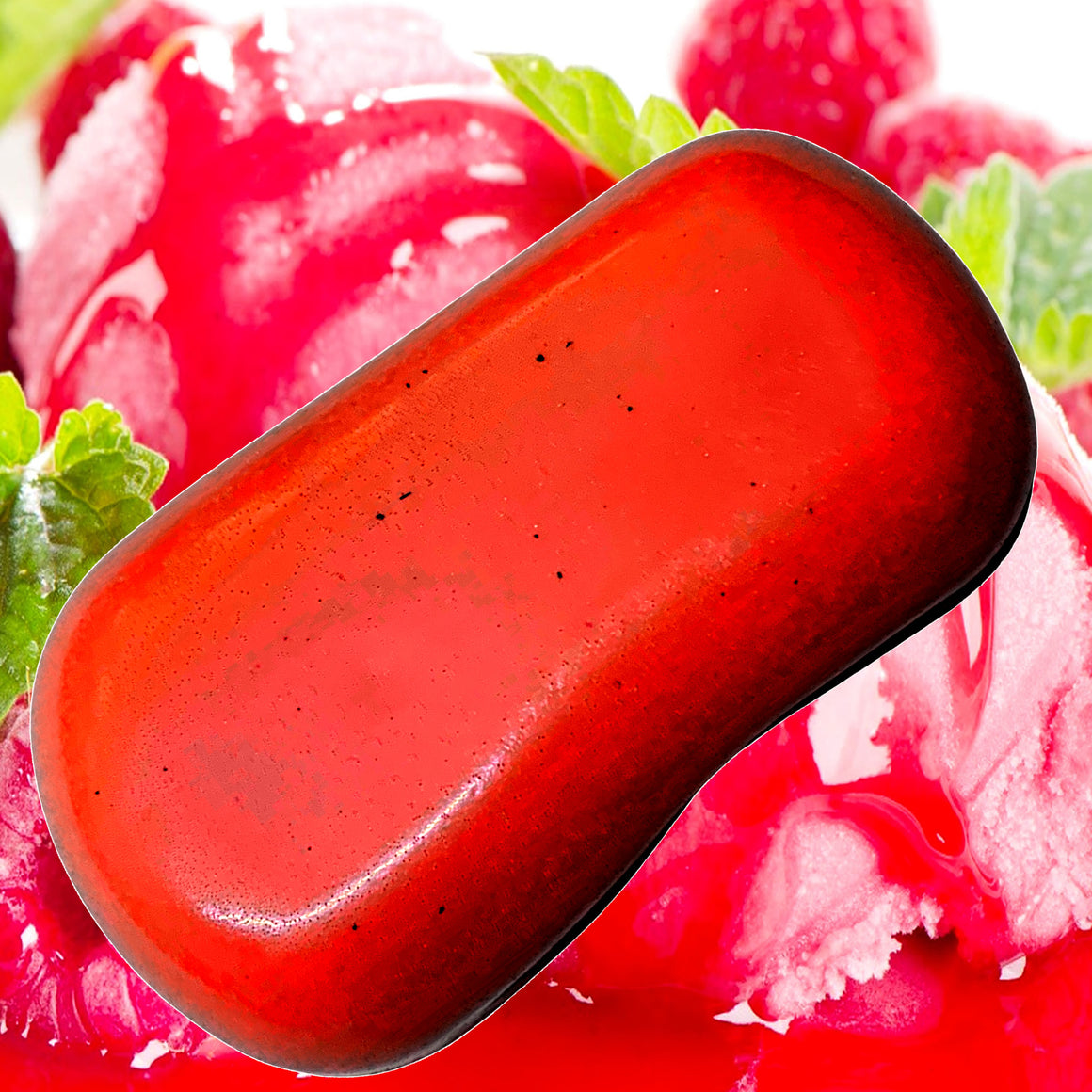 Red Raspberry Vanilla Soap Bars Plant Based – vegan, cruelty-free featuring juicy raspberry and creamy vanilla sweetness, handmade in Australia.