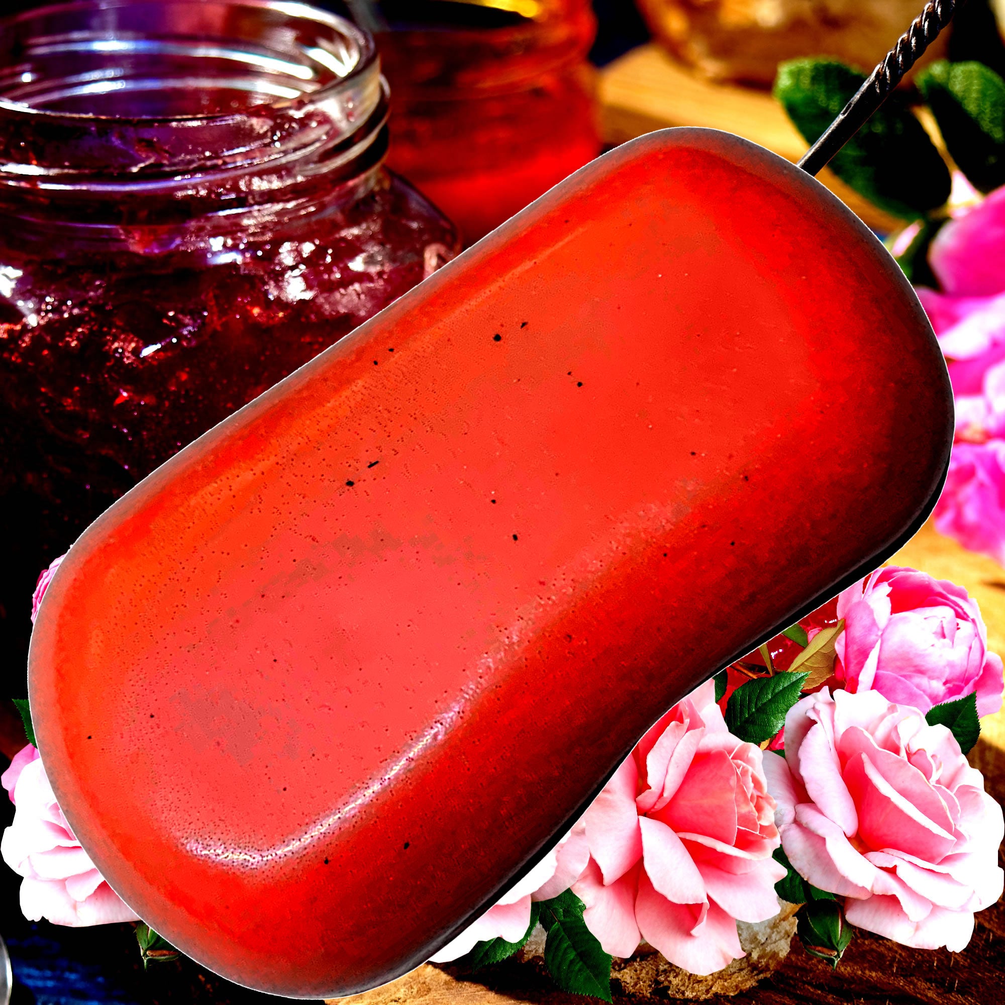 Rose Jam Vegan Soap Bars Plant-Based Cruelty-Free Handcrafted