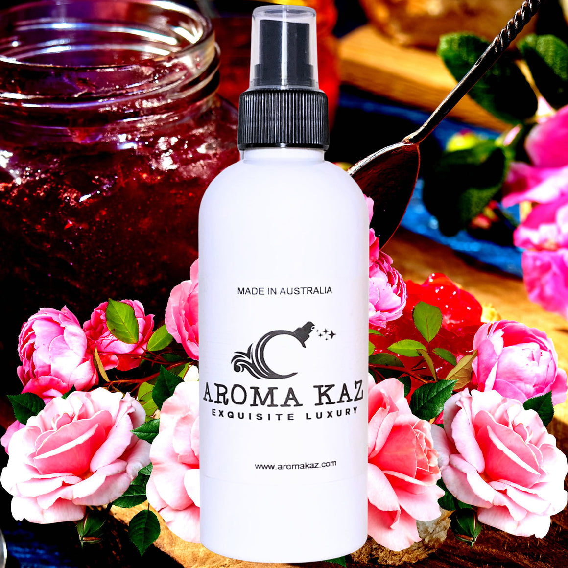 Rose Jam Car Air Freshener Spray Vegan Plant-Based Cruelty-Free Pet Safe