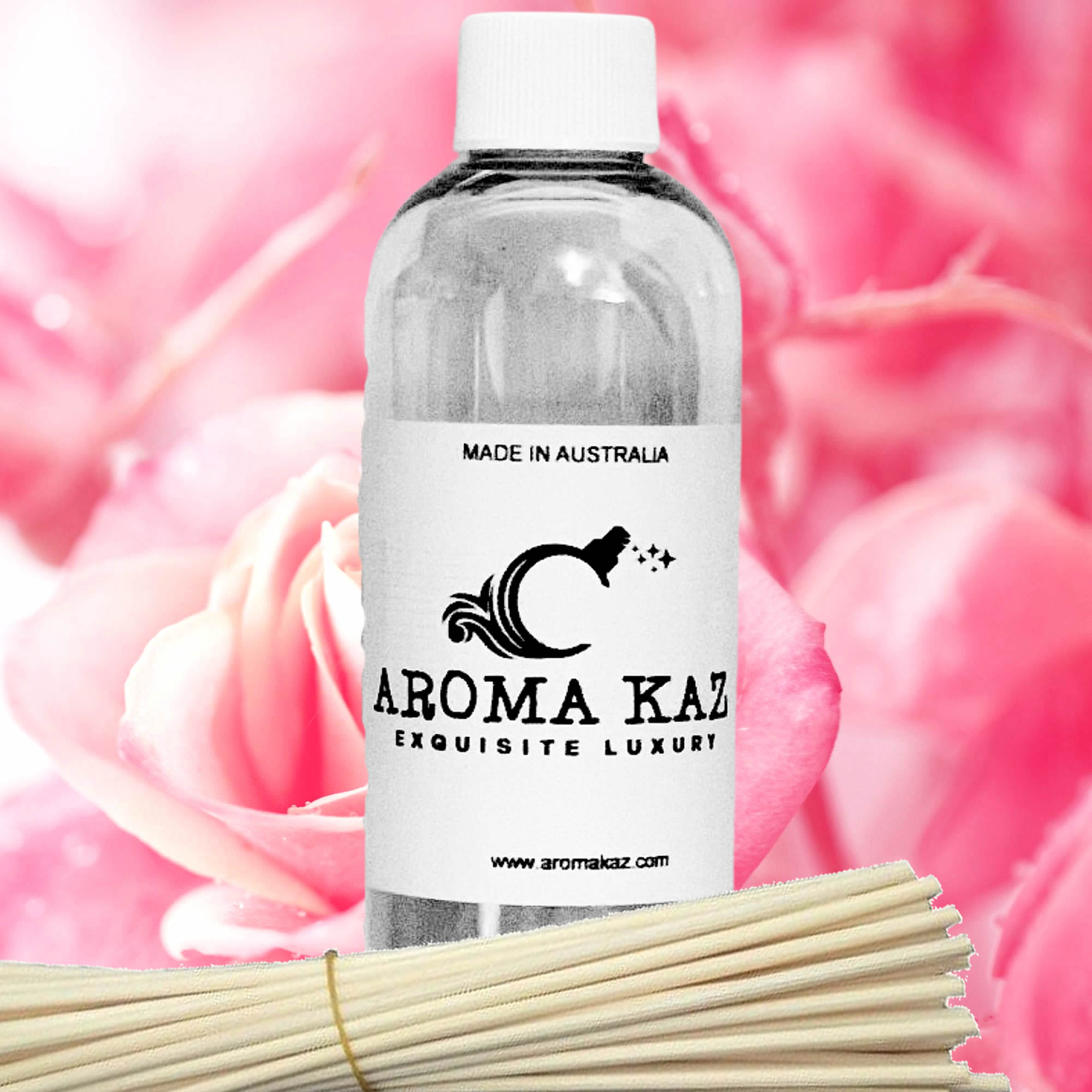 Rose Musk Diffuser Fragrance Oil with Reeds – Vegan Cruelty-Free Home Aroma