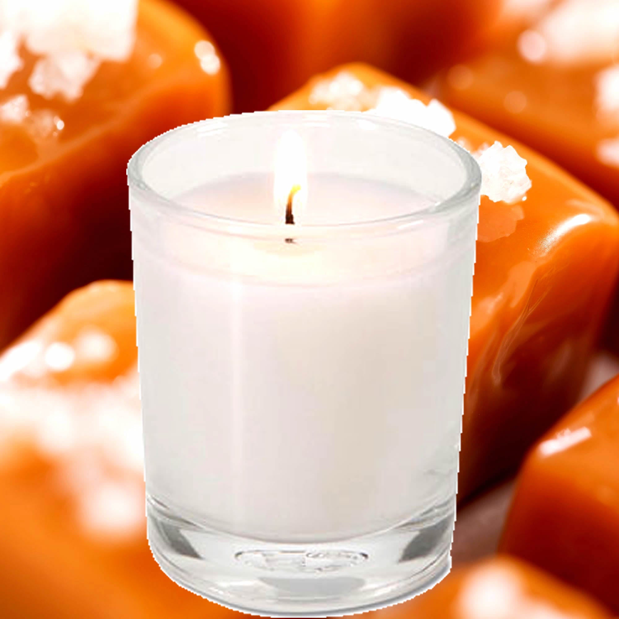 Salted Caramels Eco Soy Votive Candles – Clean Burn, Plant-Based, Vegan & Pet Safe