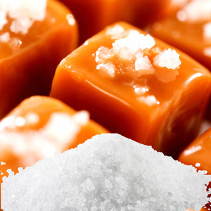 Salted Caramels Vegan bath salts and bath soak crystals, cruelty-free and made in Australia. Highly scented, suitable for women and men. Perfect relaxation gift for him or her.