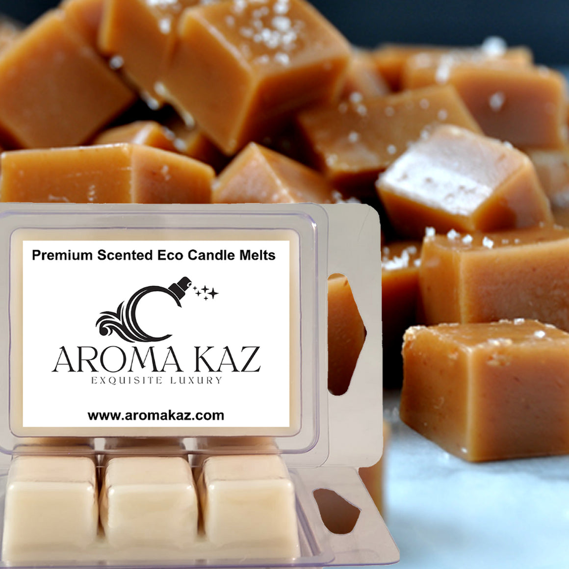 Salted Caramels Eco Soy Candle Wax Melts Clam Packs