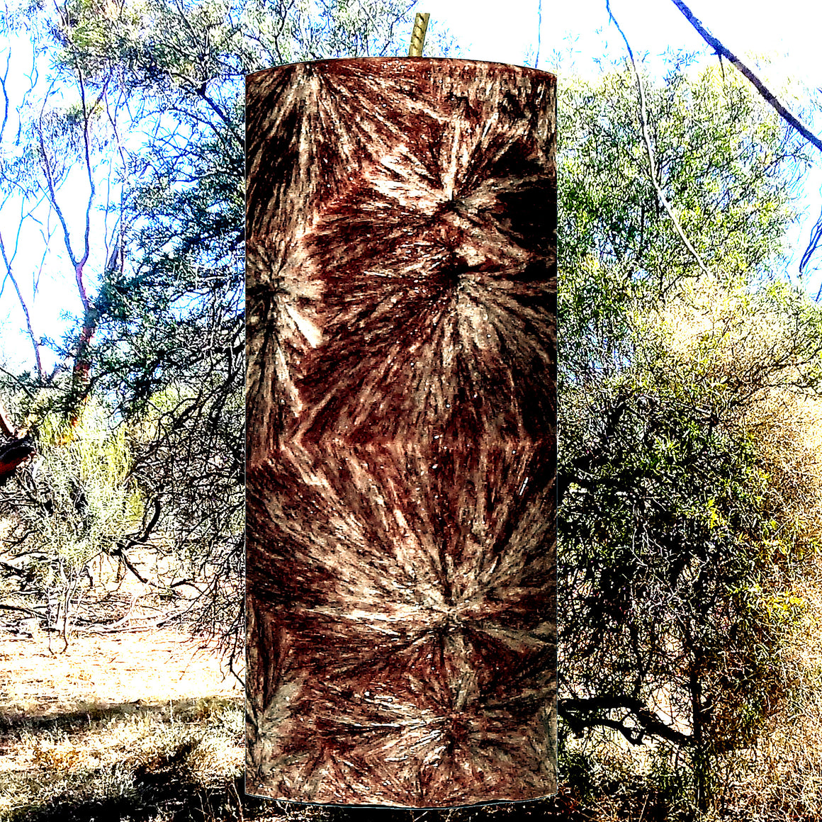 Sandalwood Citronella Pillar Candle – Plant-Based, Eco-Friendly, Vegan, Cruelty Free