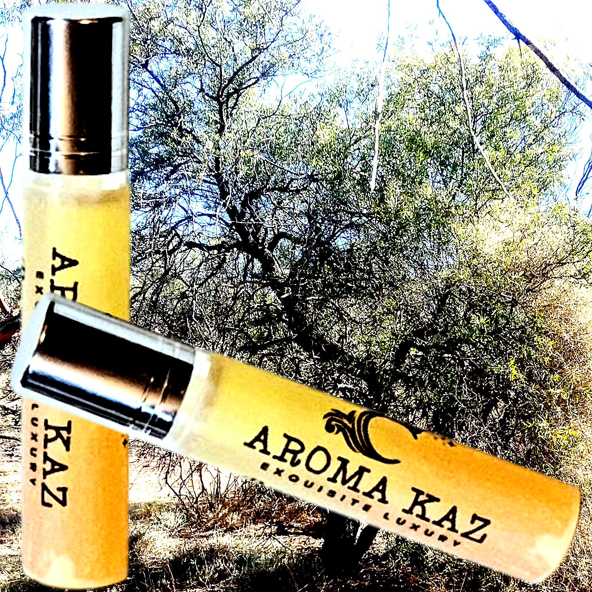 Sandalwood & Citronella Fragrance Roll On – vegan, cruelty-free perfume roll on featuring warm sandalwood and crisp citronella notes, handmade in Australia.