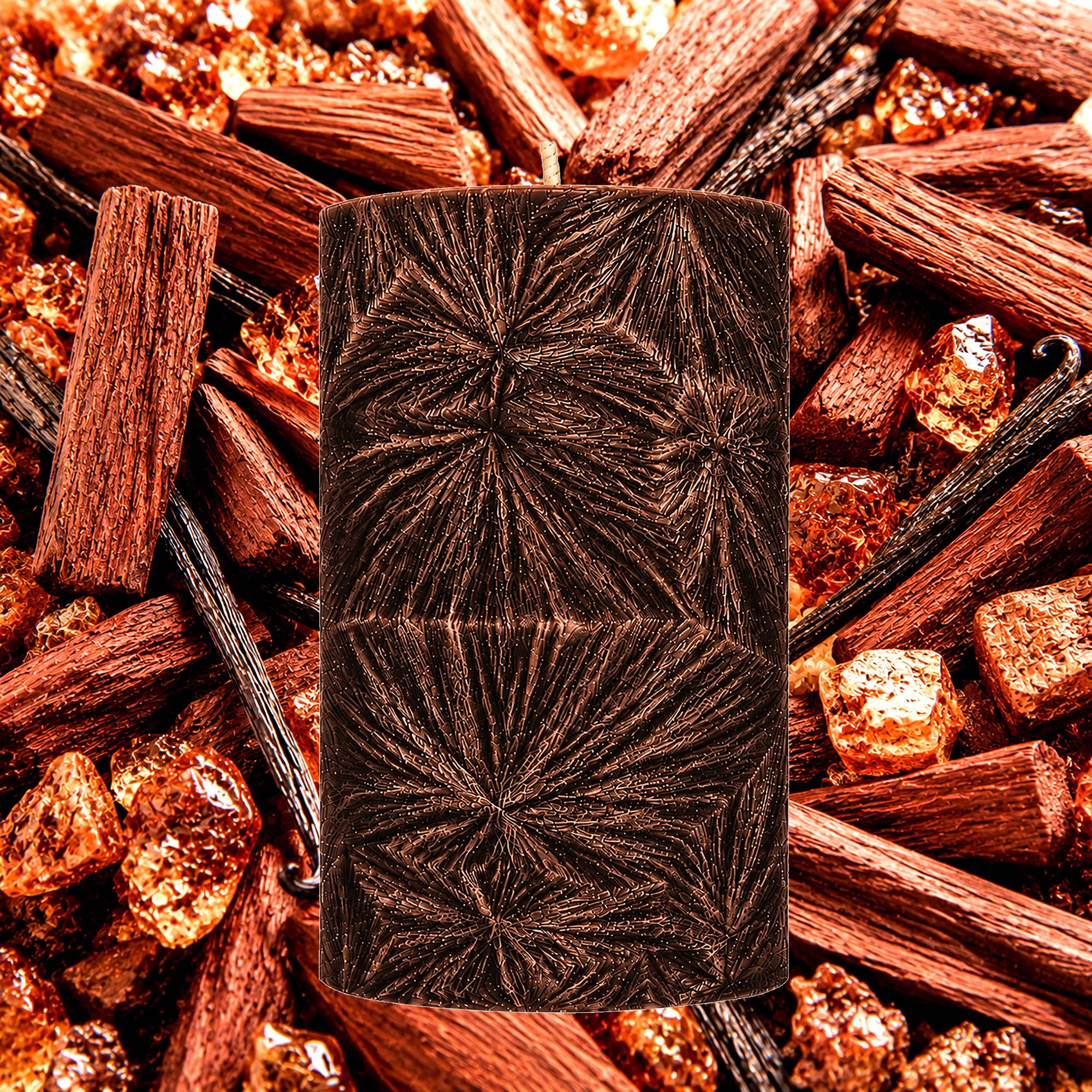Sandalwood Vanilla Musk Pillar Candle