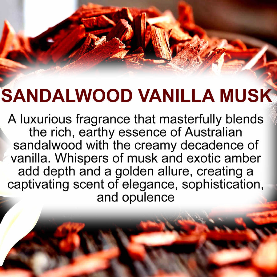 Sandalwood Vanilla Musk Body Wash/Shower Gel/Bubble Bath Plant Based Vegan Cruelty Free