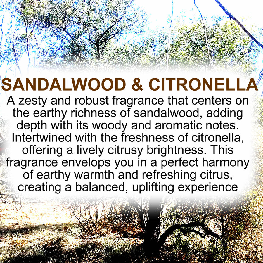 Sandalwood Citronella Soy Wax Melts – Hand-Poured, Plant-Based & Vegan