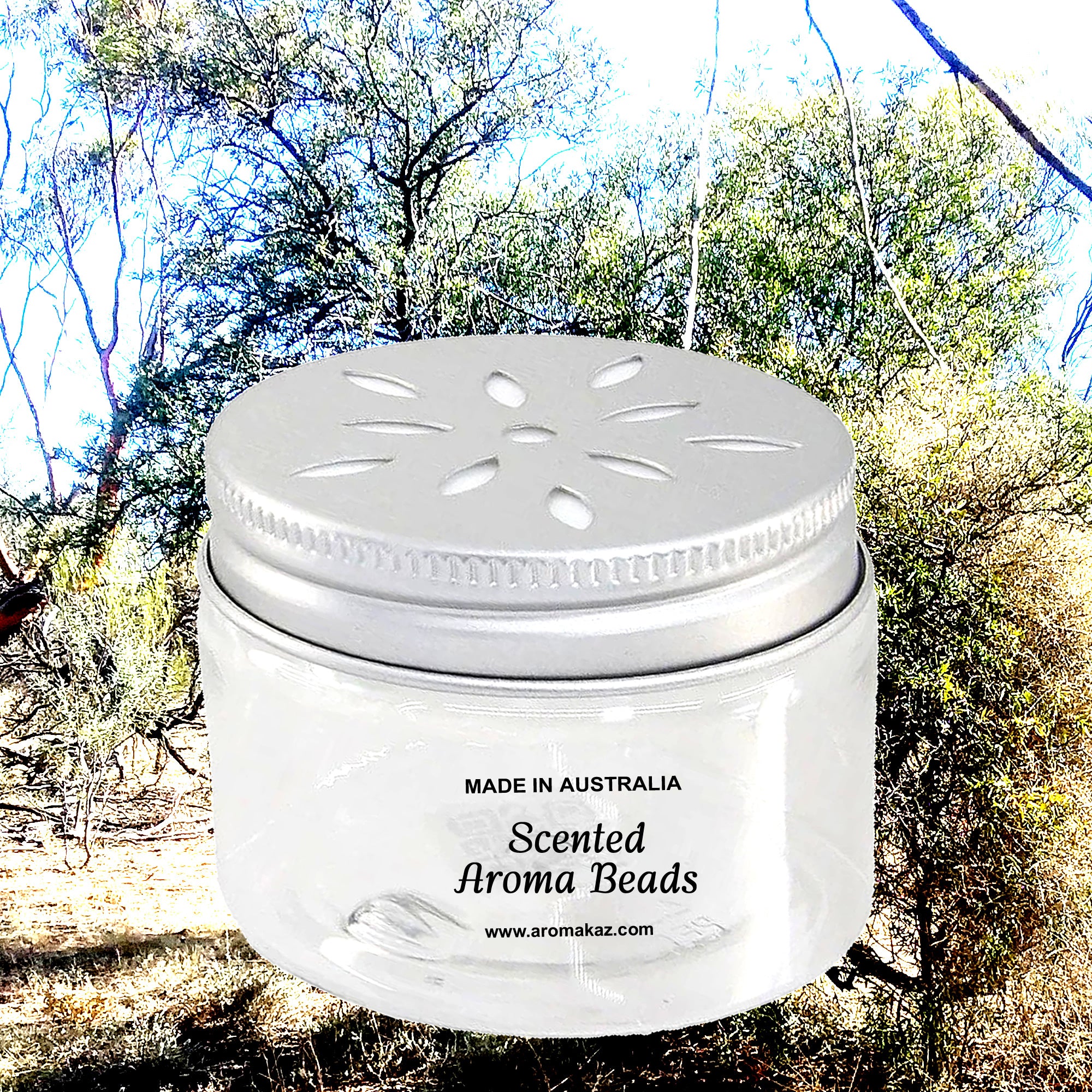 Sandalwood Citronella Air Freshener Aroma Beads - Room, Car, Pantry, Pet Areas, Linen