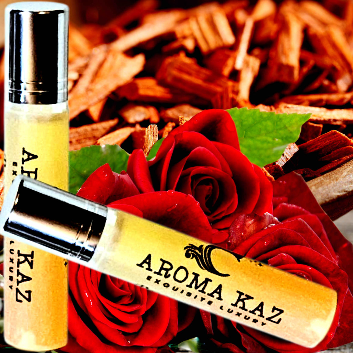 Sandalwood Rose Roll-On Perfume Plant-Based Vegan Cruelty Free