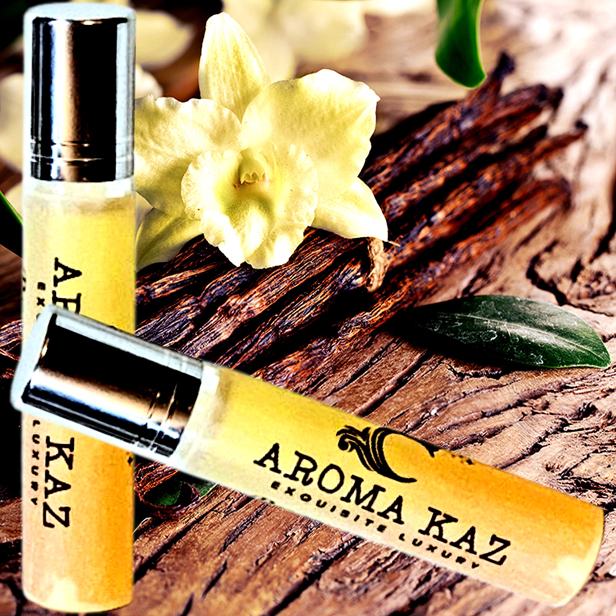 Sandalwood Vanilla Musk Roll-On Fragrance Plant-Based Vegan Cruelty Free