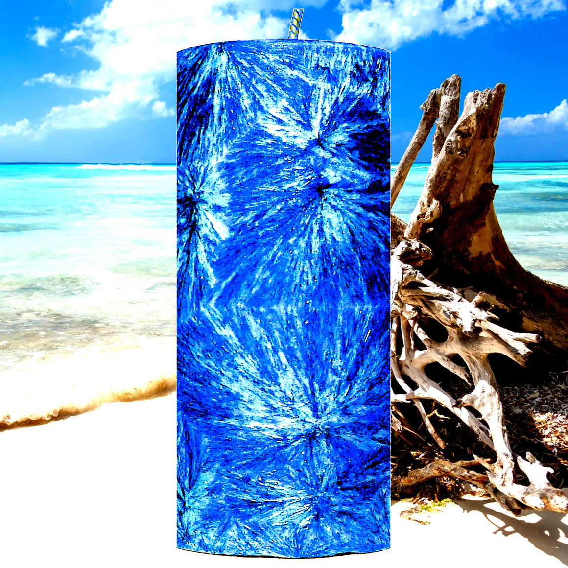 Sea Foam & Balsam Pillar Candle – Plant-Based, Eco-Friendly, Vegan, Cruelty Free