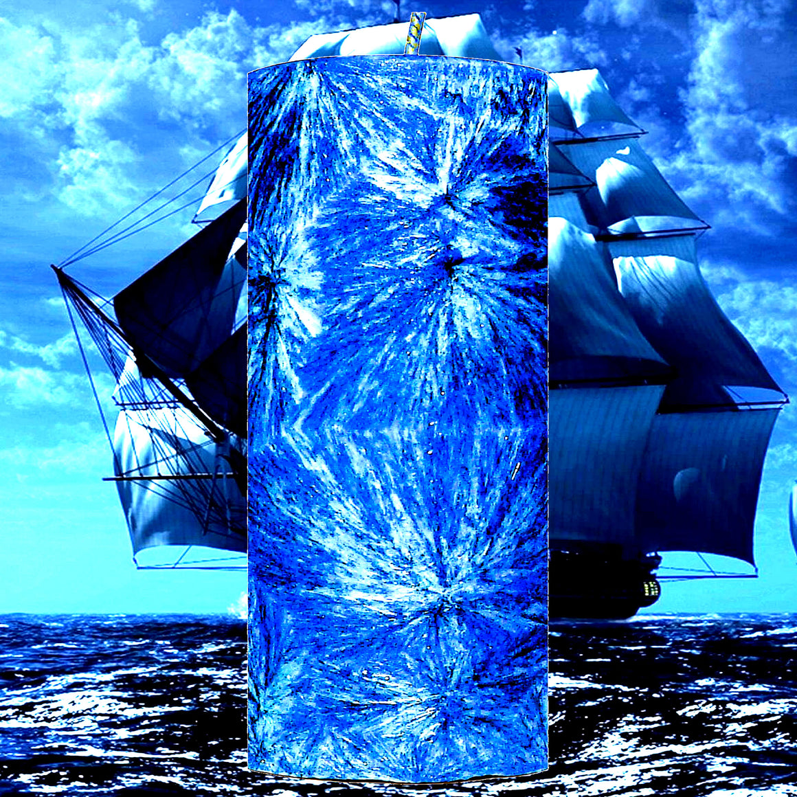 Sea Spice For Men Pillar Candle – Plant-Based, Eco-Friendly, Vegan, Cruelty Free