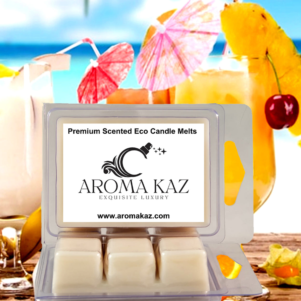 Sex On The Beach eco soy wax melts – vegan, cruelty-free featuring tropical fruits and sweet cocktail-inspired notes, handmade in Australia.