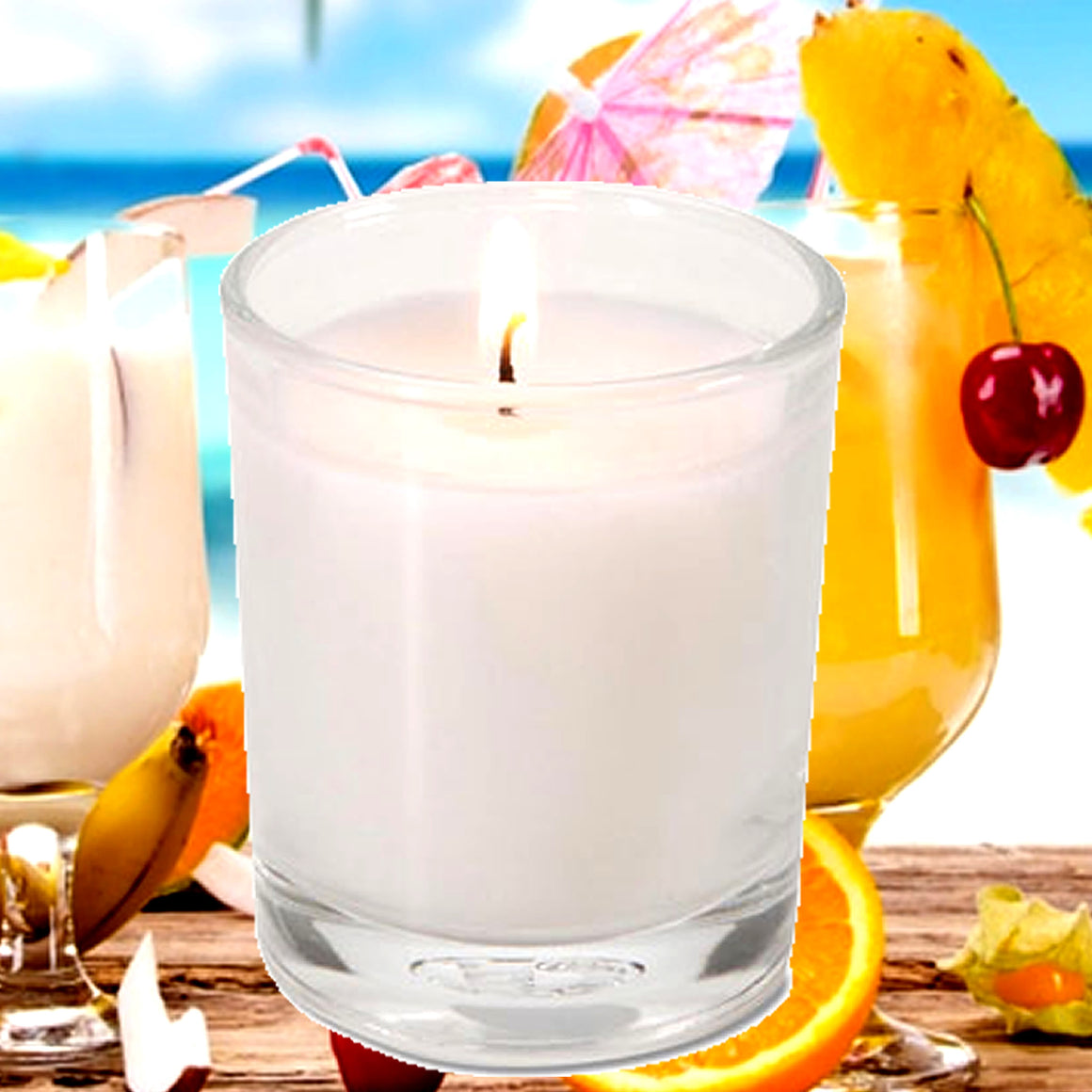 Sex On The Beach Eco Soy Votive Candles – Clean Burn, Plant-Based, Vegan & Pet Safe