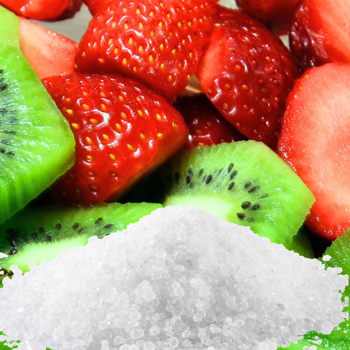 Strawberries & Kiwi Fruit Vegan bath salts and bath soak crystals, cruelty-free and made in Australia. Highly scented, suitable for women and men. Perfect relaxation gift for him or her.