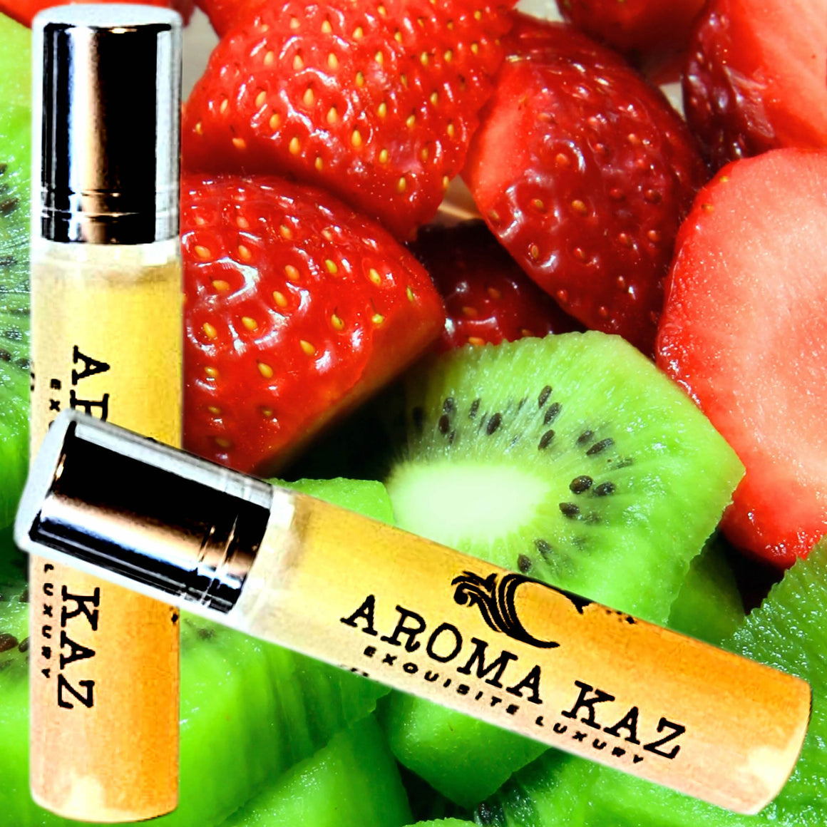 Strawberries & Kiwi Fruit Roll-On Perfume Plant-Based Vegan Cruelty Free